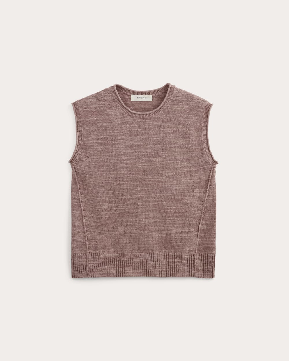 The Muscle Sweater in Cotton Linen | Rose Dusk