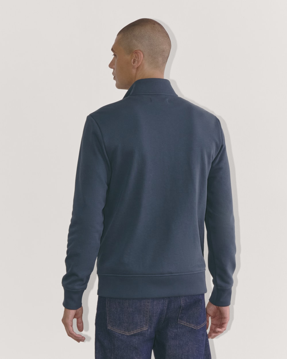 The Off-Duty Terry Quarter-Zip | Midnight Navy