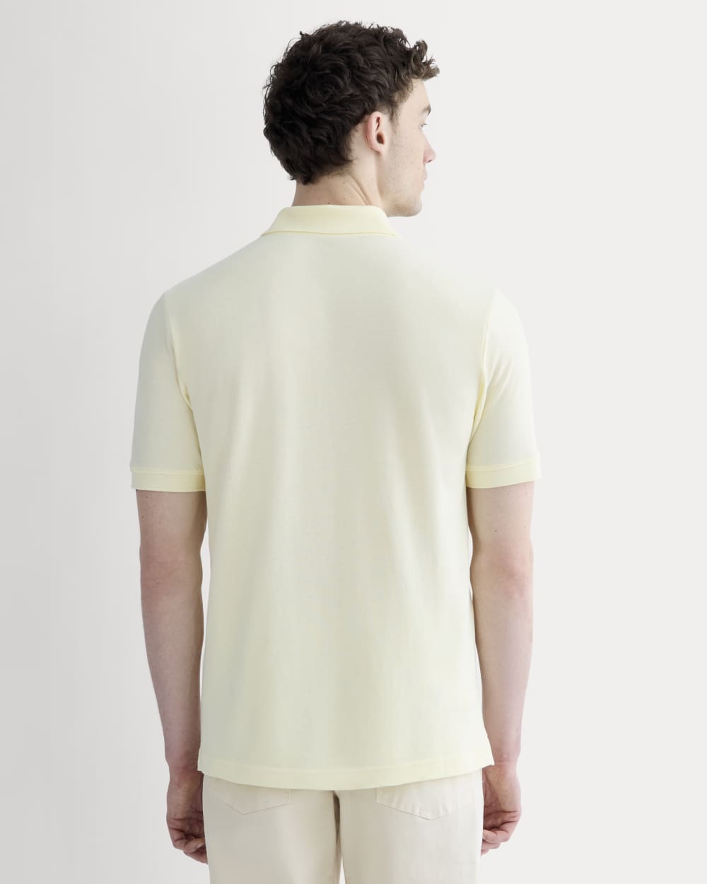 The Pique Polo | Light Yellow