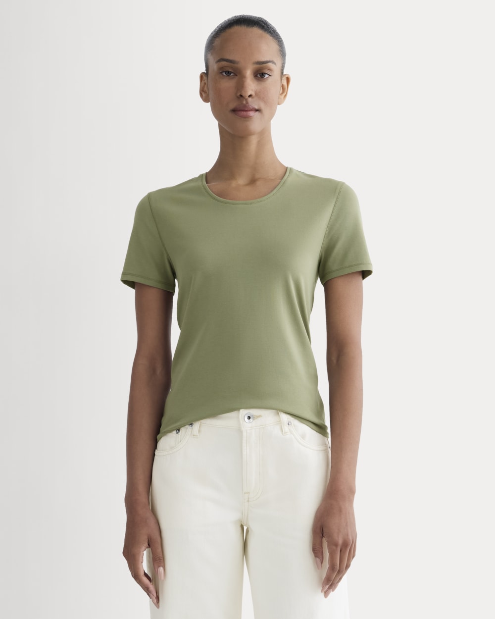 The Form Tee | Lichen Green