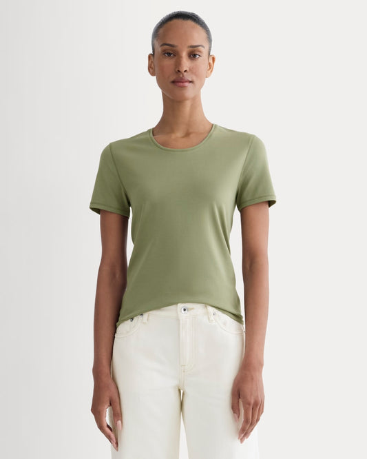 The Form Tee | Lichen Green