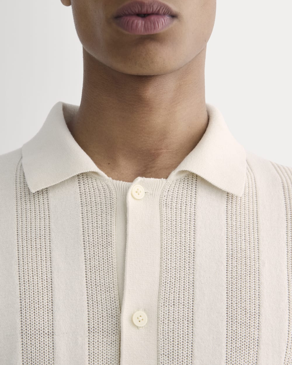 The No-Sweat Ribbed Polo | Birch