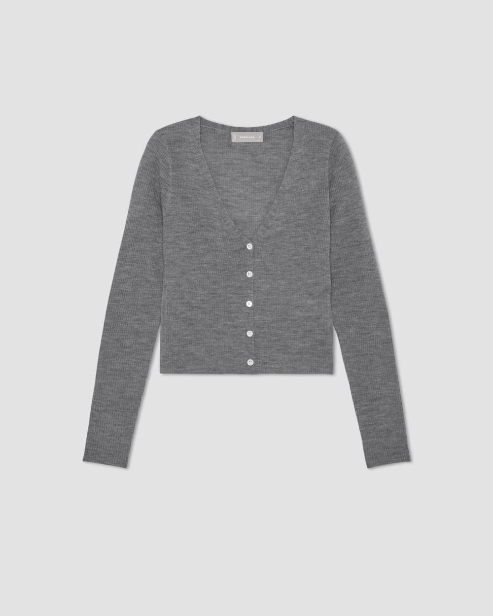 The Cardigan in Ultrasoft Merino | Heather Mid Grey
