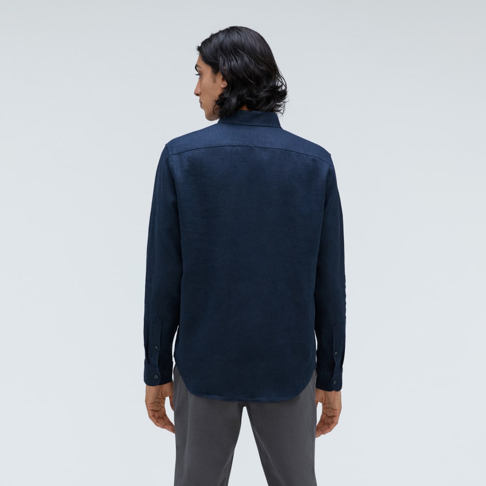 The Classic Shirt in Linen | Deep Navy