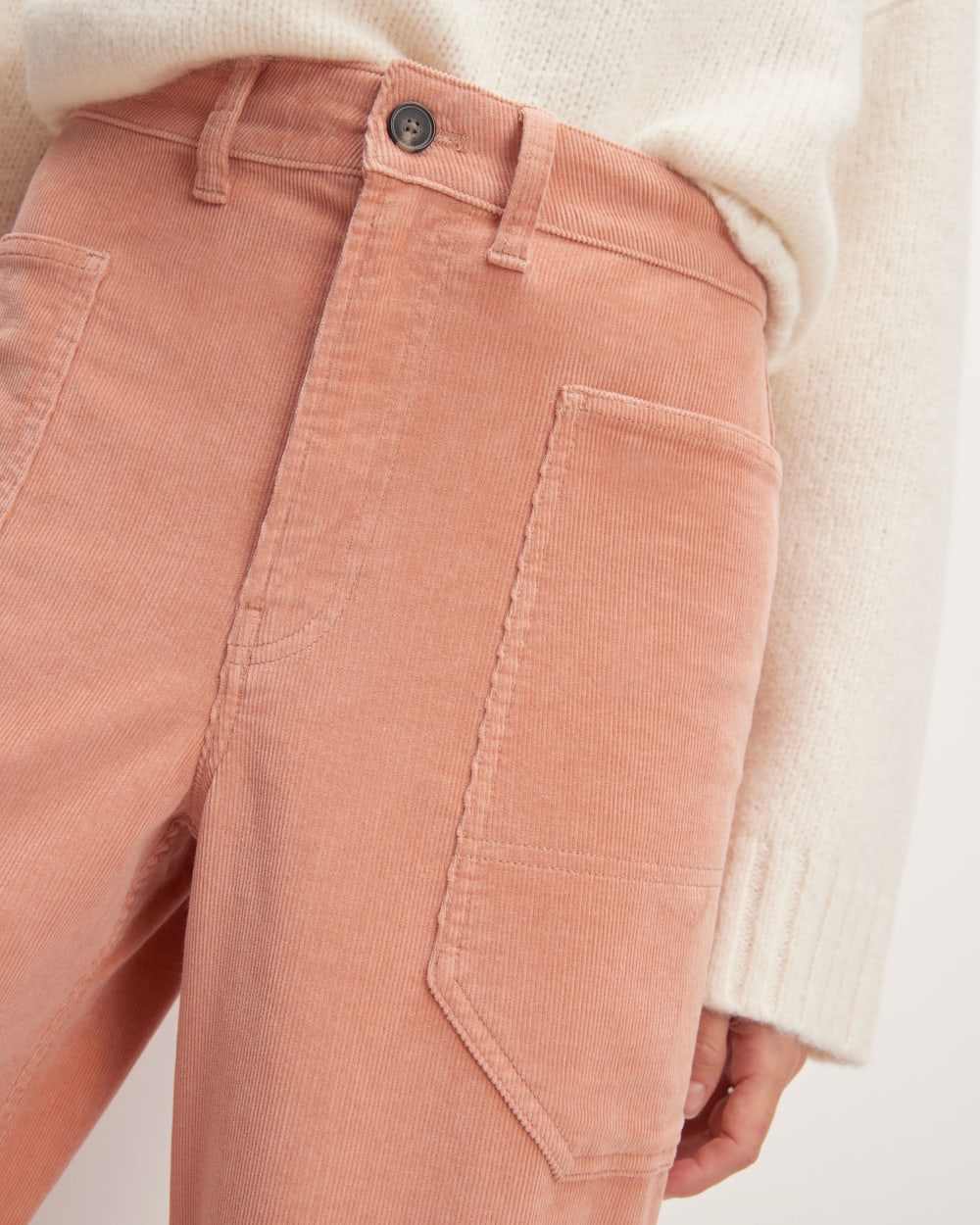 The Corduroy Gardener Pant | Blush Pink