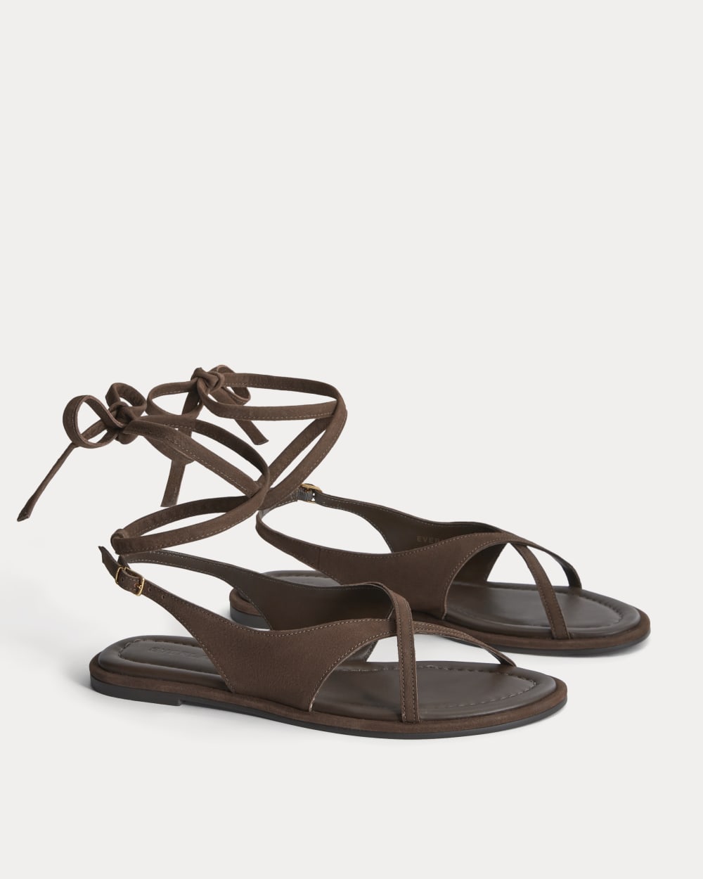 The Leather Crisscross Sandal | Burnt Umber