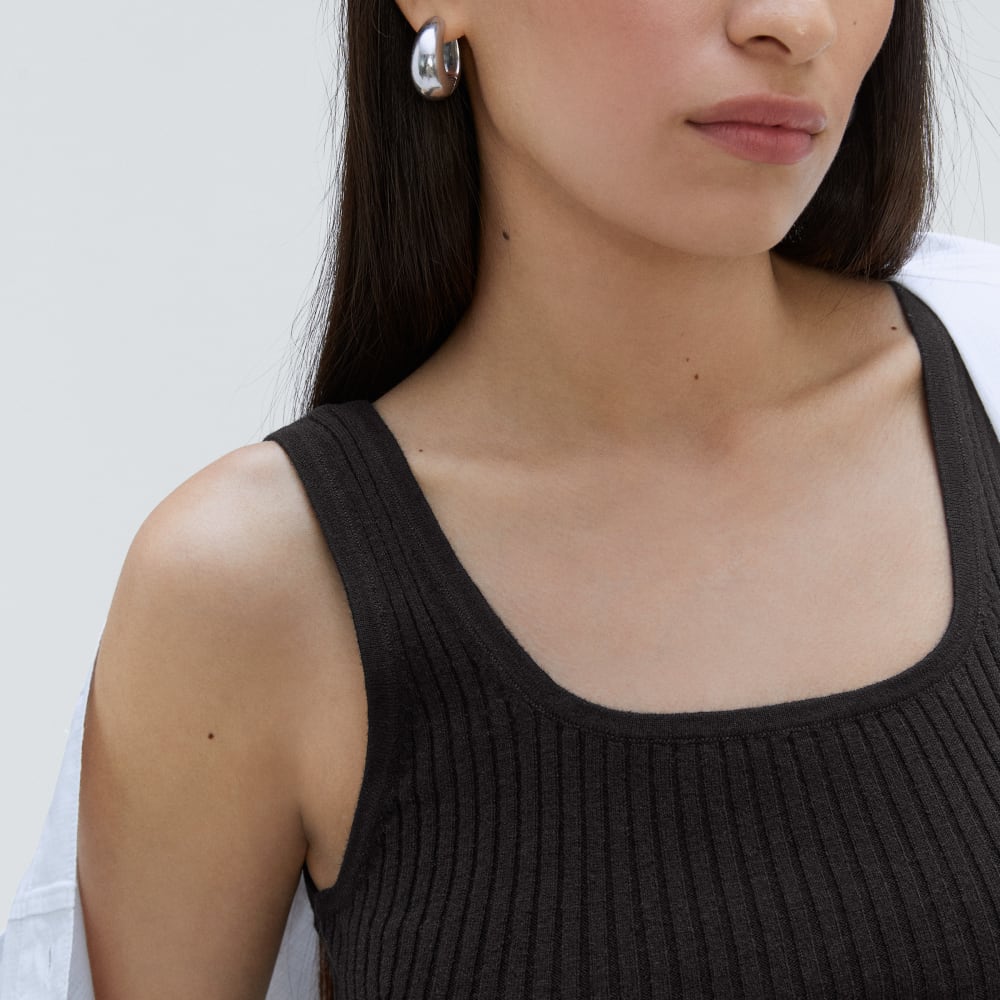 The Cotton-Merino Cami | Black