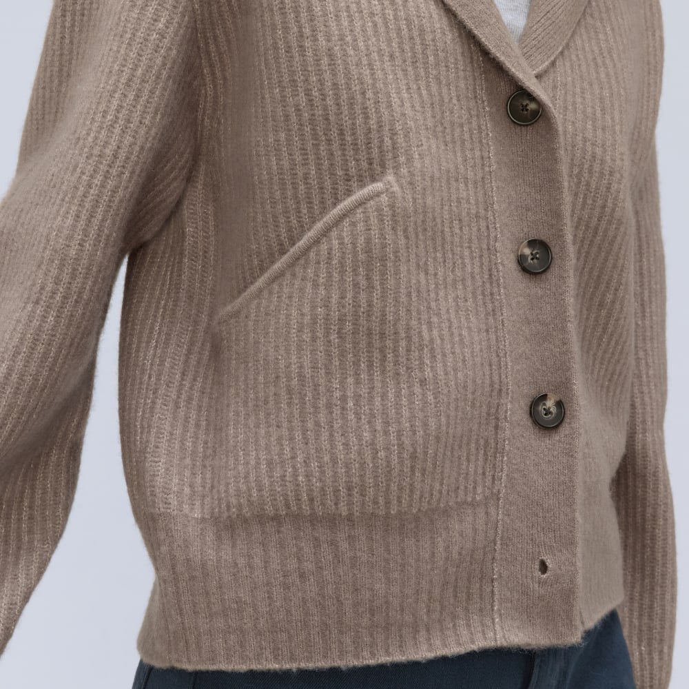 The Cozy-Stretch Hooded Cardigan | Taupe Grey
