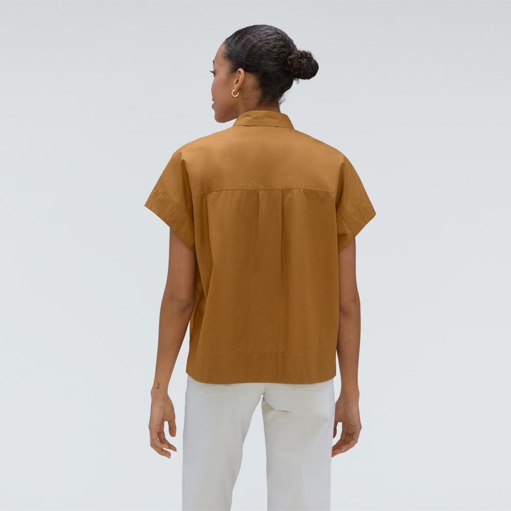 The Short-Sleeve Box Shirt | Tawny Brown