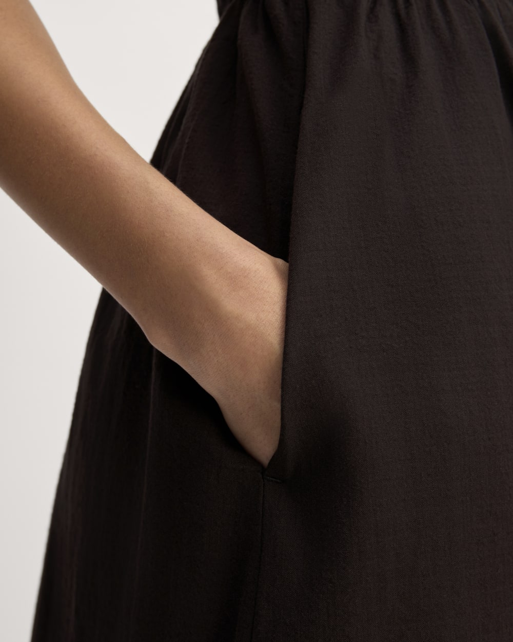 The Gauze Off-the-Shoulder Dress | Black