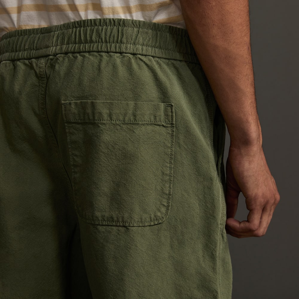 The Canvas Organic Cotton Drawstring Pant | Forest Green