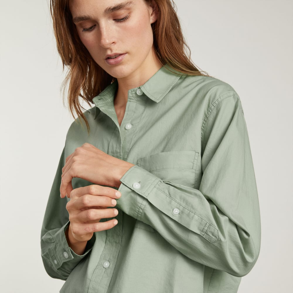 The Way-Short Shirt in Silky Cotton | Laurel