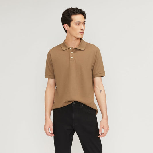 The Pique Polo | Toasted Coconut