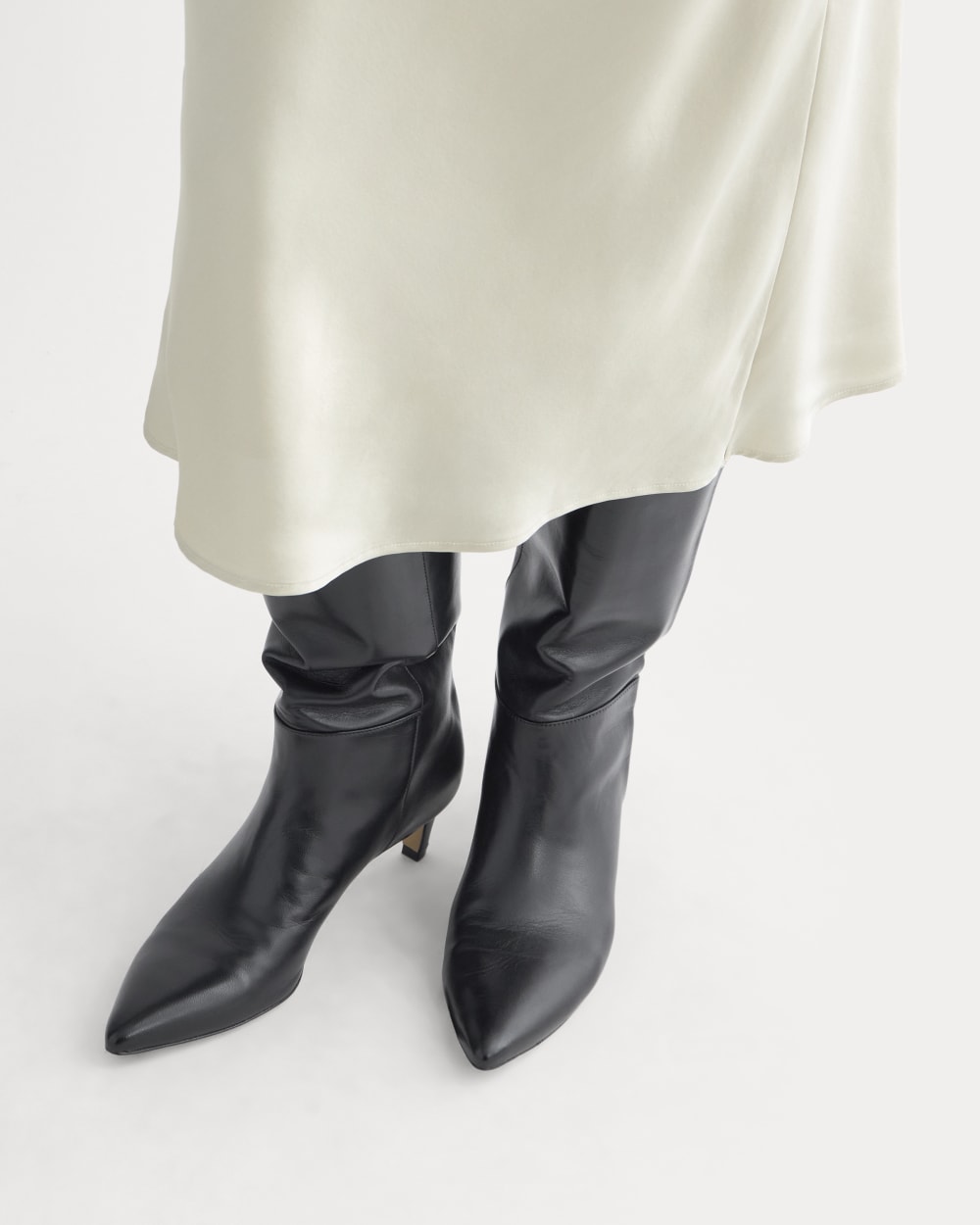 Slip Skirt in Silk Charmeuse | Peyote