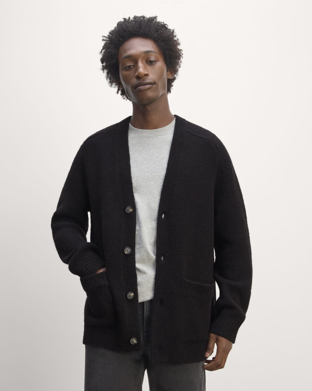 The Cloud Relaxed Cardigan |  Black