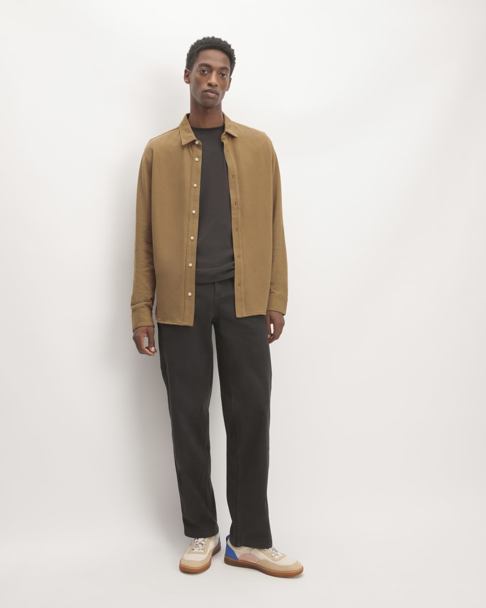 The Long-Sleeve Pique Shirt | Toasted Coconut