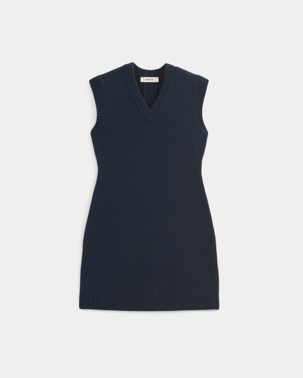 Sweater Mini Dress in Luxe Merino | Navy