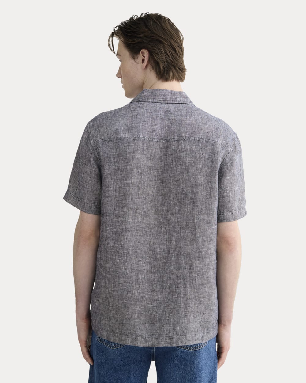The Resort Shirt in Linen | Navy Chambray