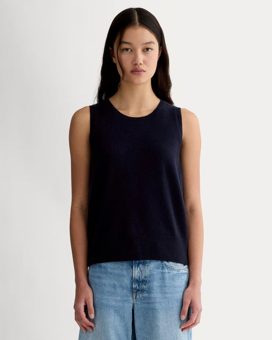 The Classic Tank in Cashmere | Navy