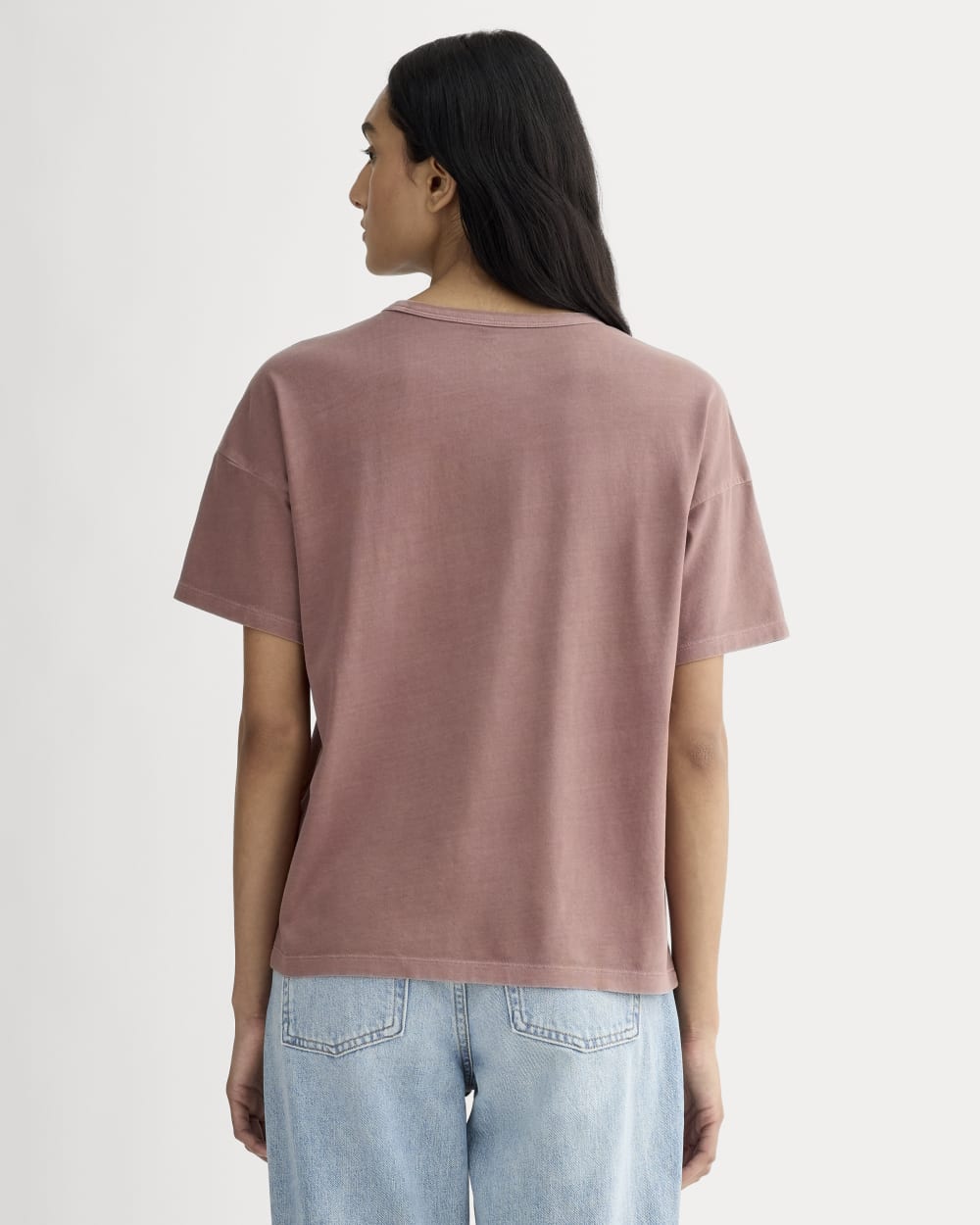 The Boyfriend Tee in Essential Cotton | Brown Garment Dye