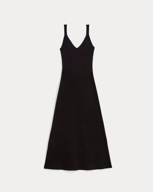 The Fine Knit Cami Dress | Black