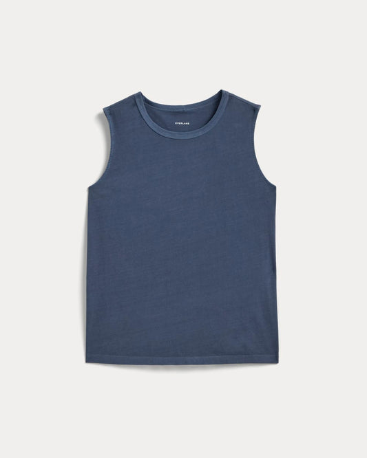 The Boyfriend Tank in Essential Cotton | Navy