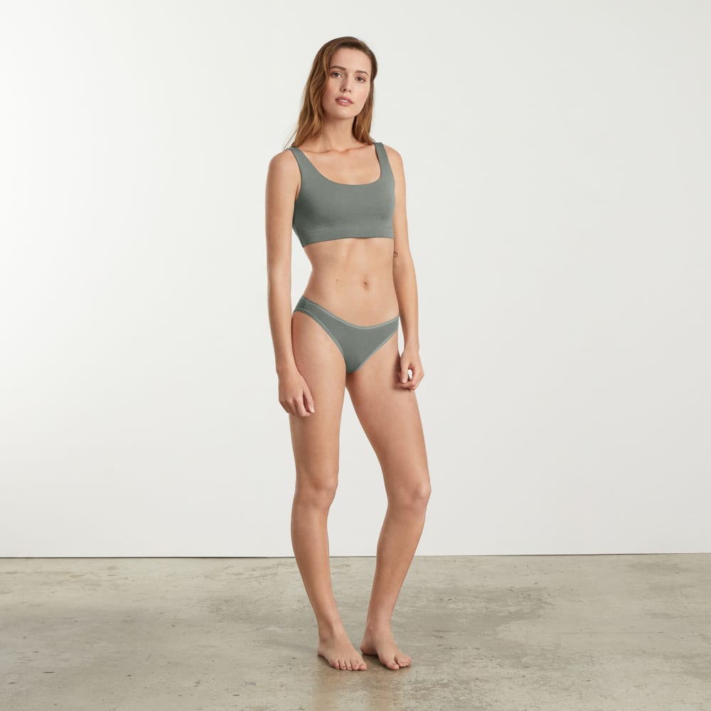 The Cotton Bikini | Dark Sage