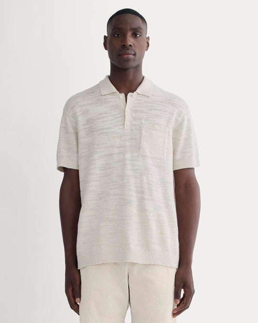 The Cotton Linen Polo | Birch