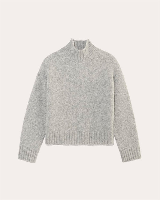 The Cloud Oversized Turtleneck | Heather Grey