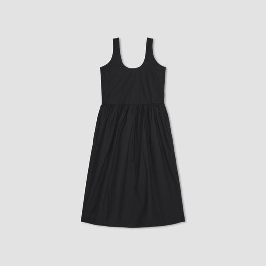 The Poplin Summer Dress | Black