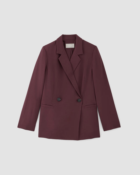 The Drapey Blazer | Burgundy