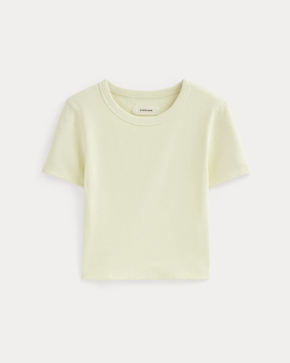 The ’90s Rib Tee | Light Yellow