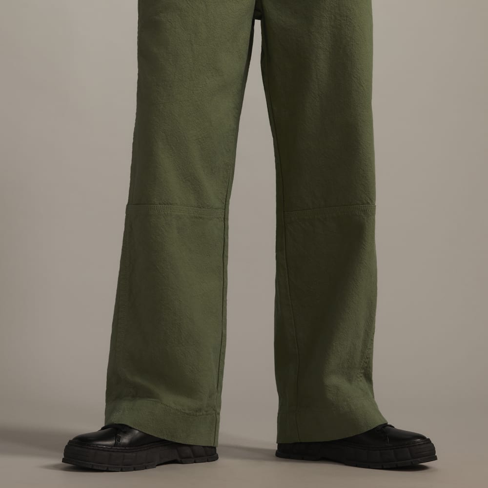 The Canvas Organic Cotton Pull-On Pant | Forest Green