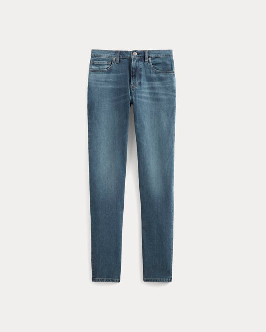 The Relaxed 4-Way Stretch Organic Jean | Uniform | Dark Indigo Fade