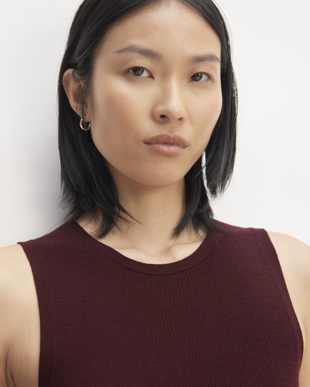 The Tank in Ultrasoft Merino | Burgundy