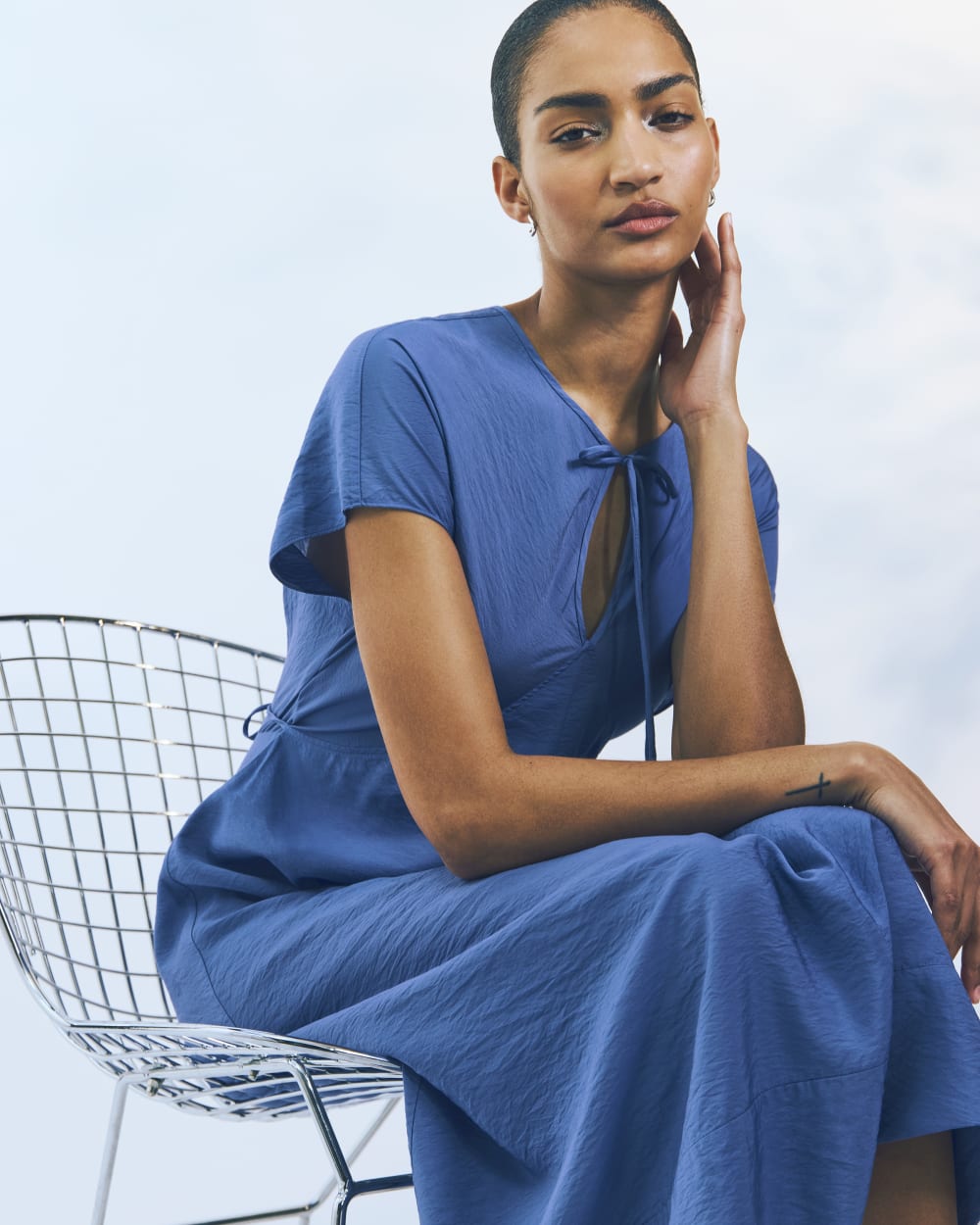 The Keyhole Dress | Blue Dusk