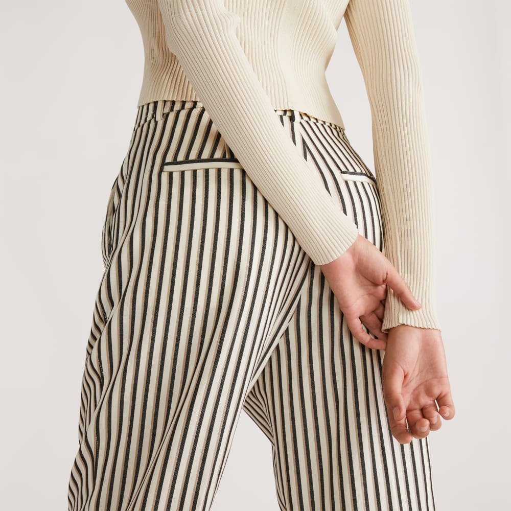 The Draper Tapered Pant in Buttersmooth | Ombre Stripe
