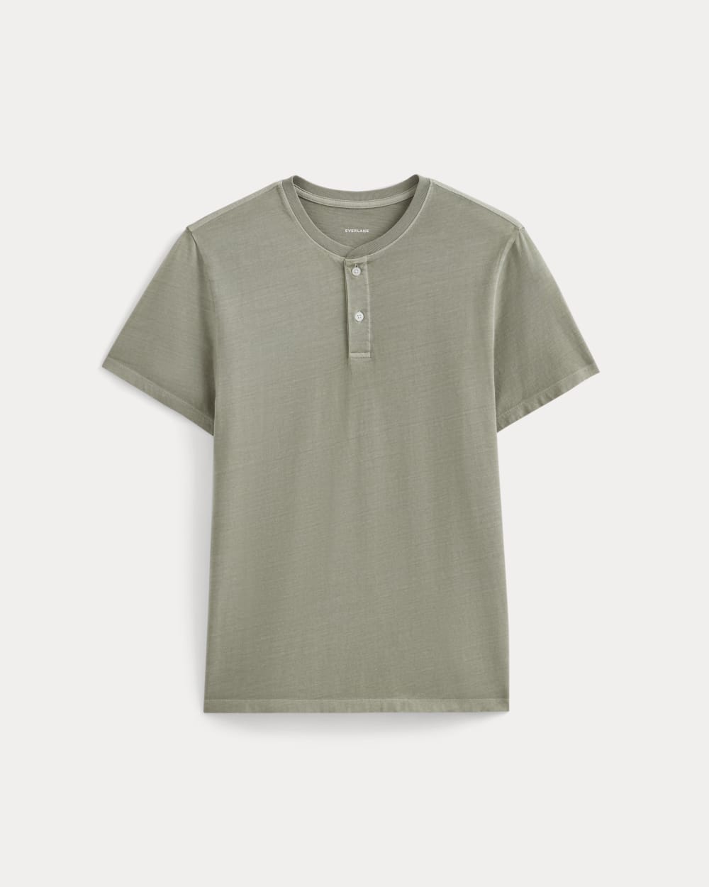 The Essential Organic Garment-Dyed Henley | Seagrass