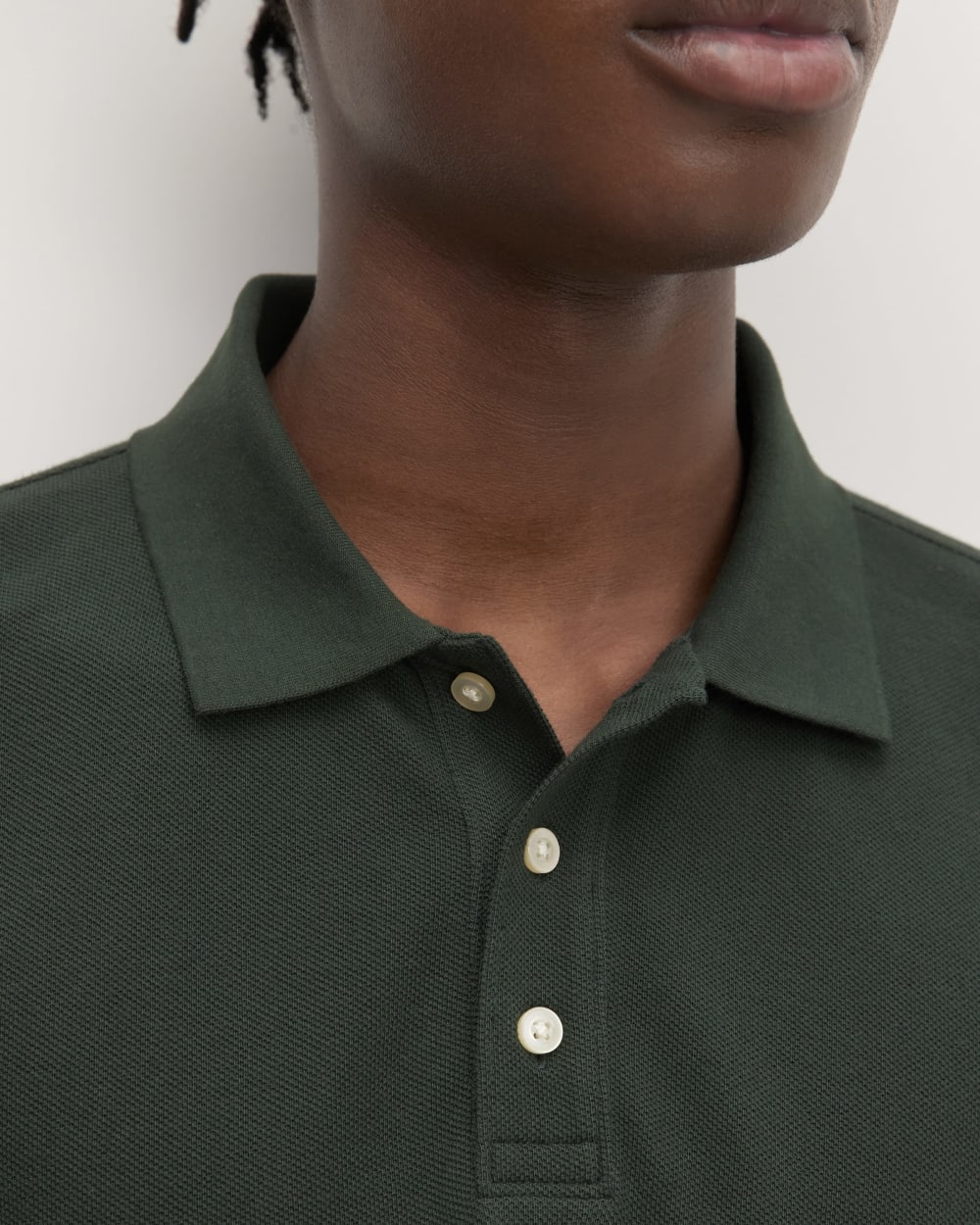 The Long-Sleeve Pique Polo | Scarab