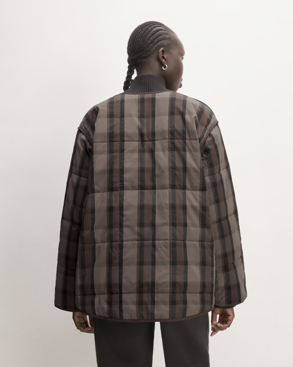 The Quilted Cotton Liner | Abalone / Black / Earth Brown