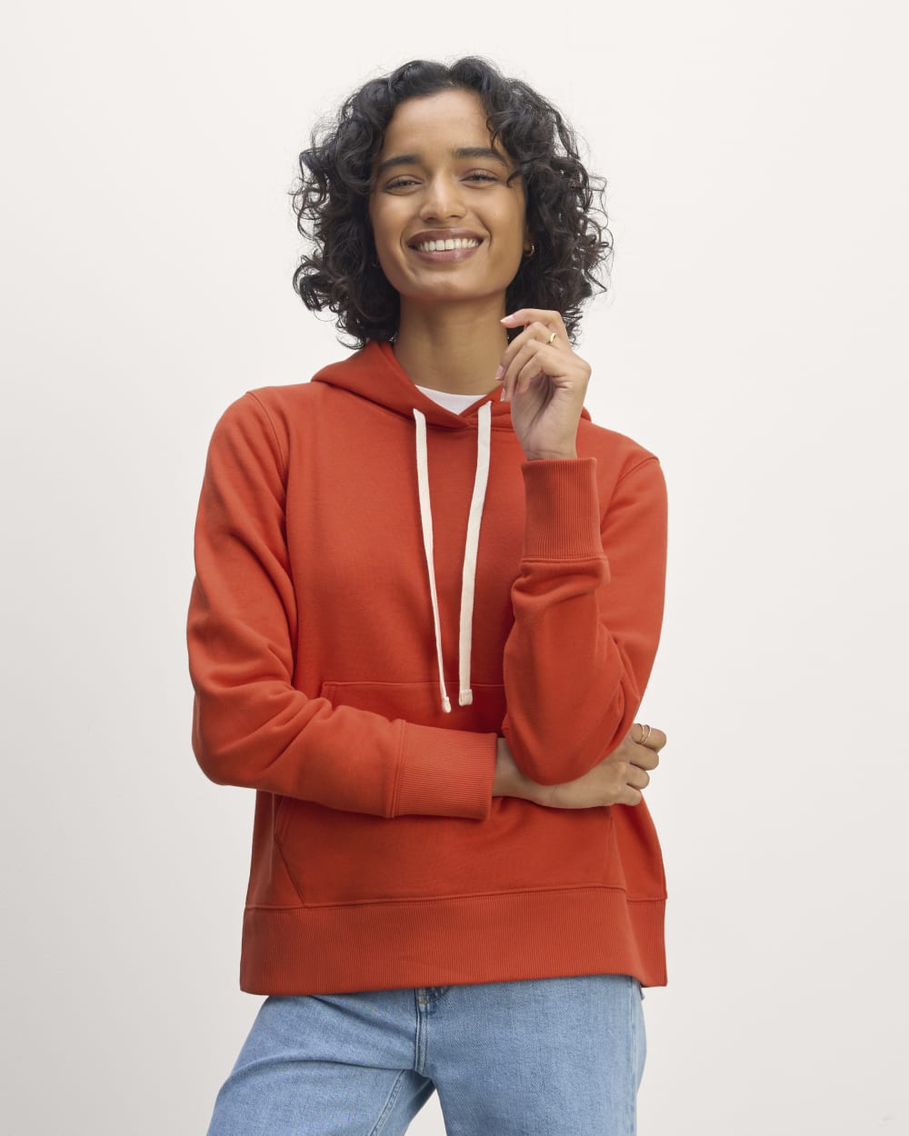 The Off-Duty Terry Hoodie | Poppy Red