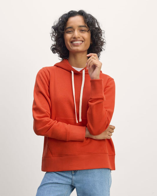 The Off-Duty Terry Hoodie | Poppy Red