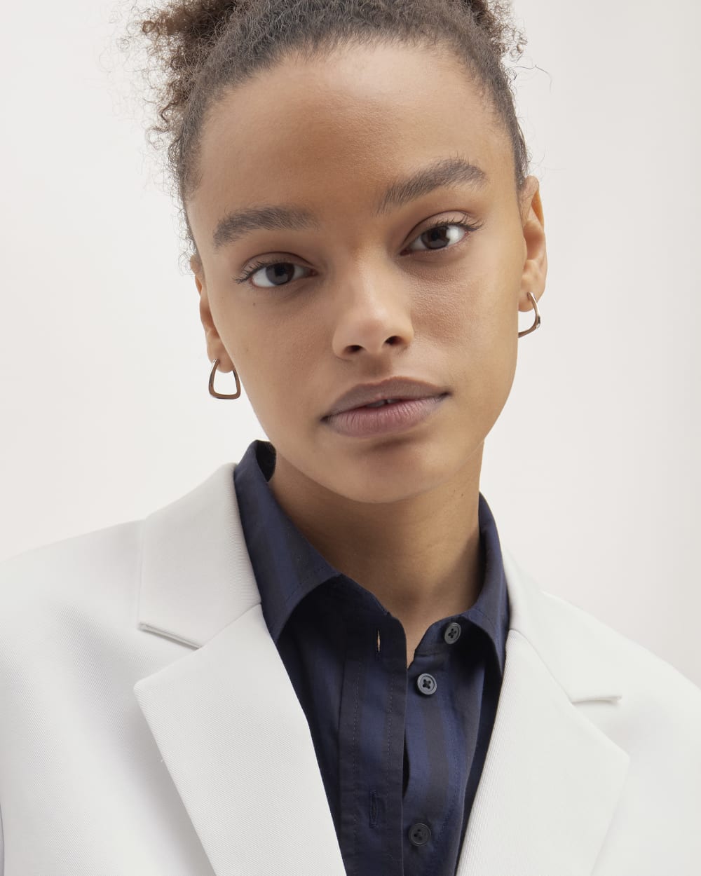 The Oversized Blazer in Buttersmooth | White