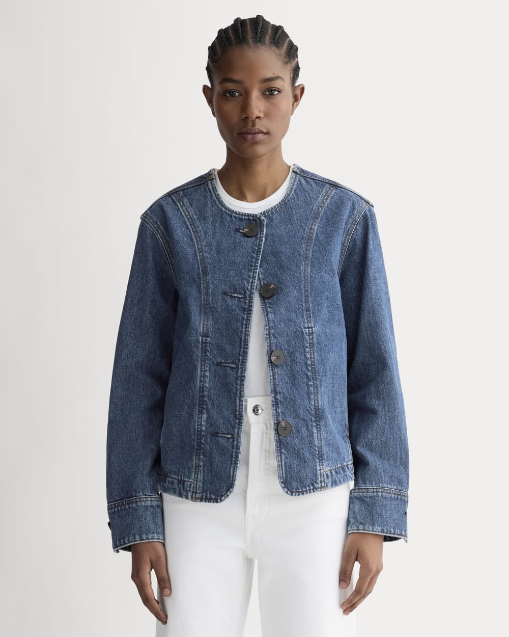 The Denim Barrel Jacket | Deep Atlantic