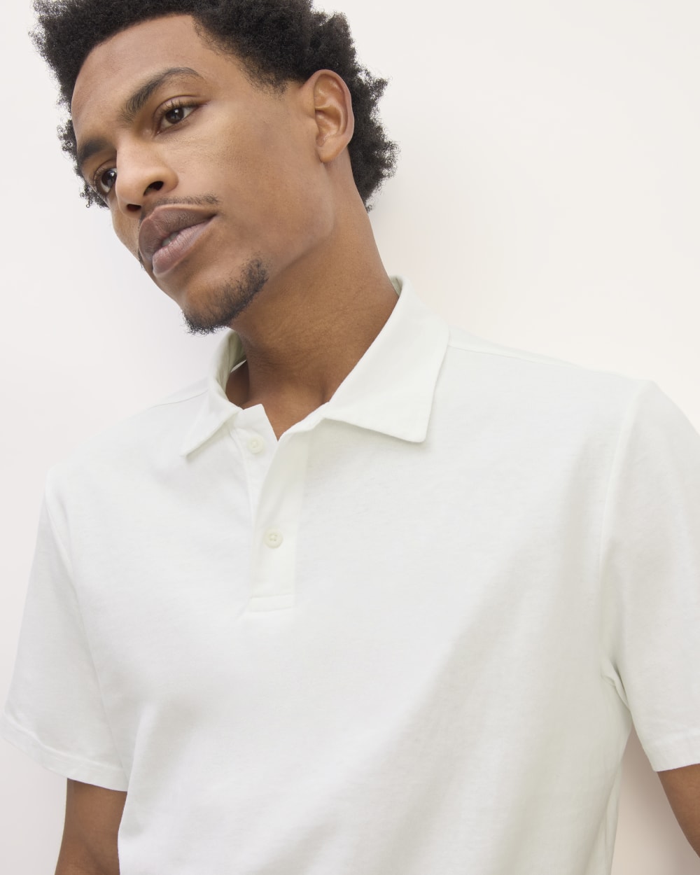 The Premium Weight Short-Sleeve Polo | White