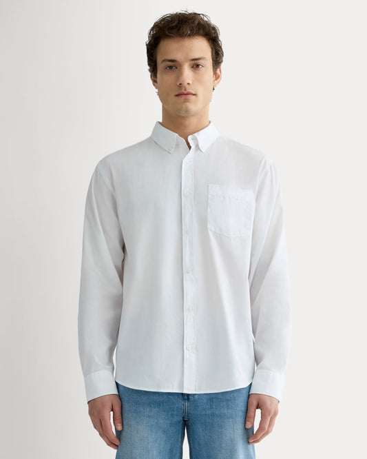 The Washed Poplin Shirt | White