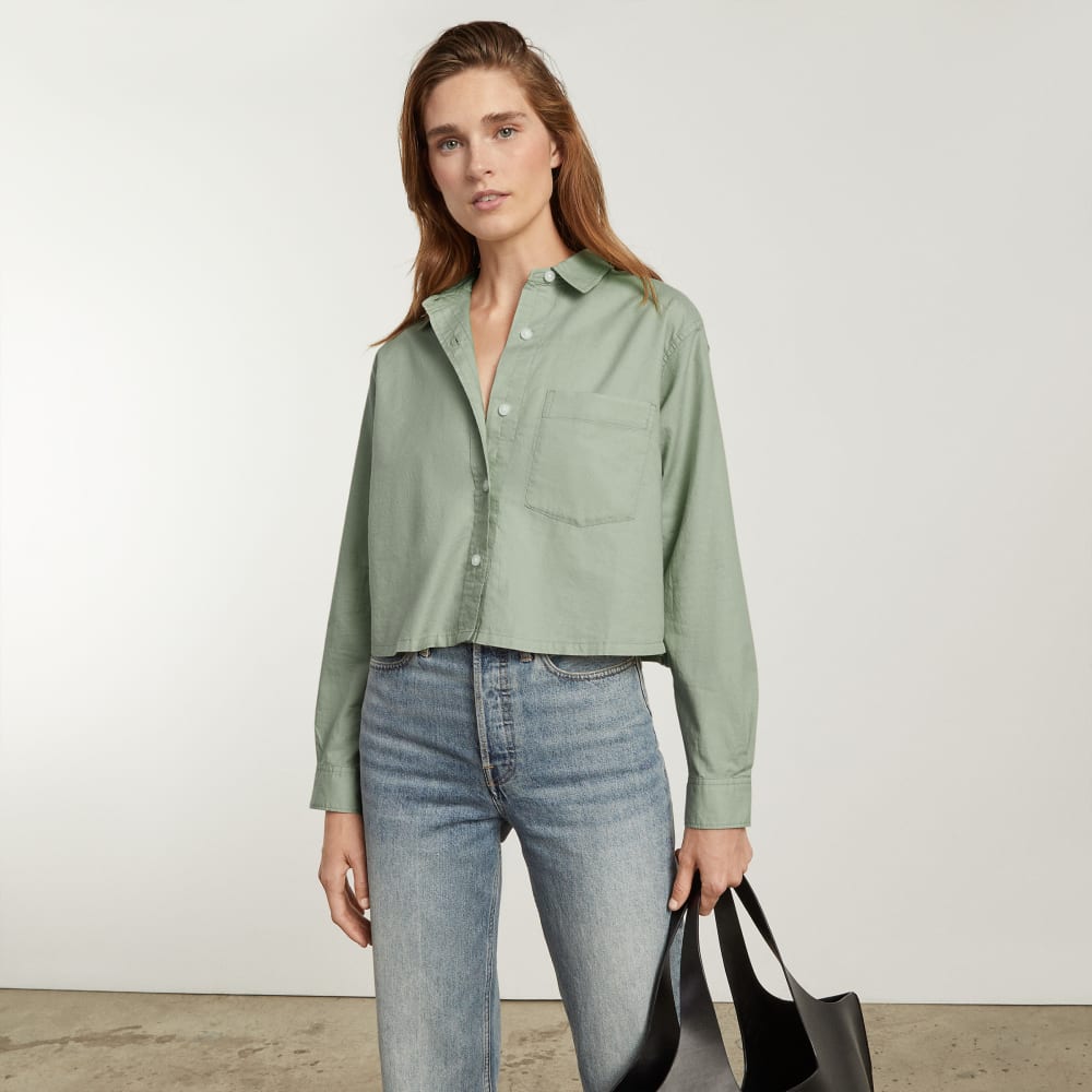 The Way-Short Shirt in Silky Cotton | Laurel