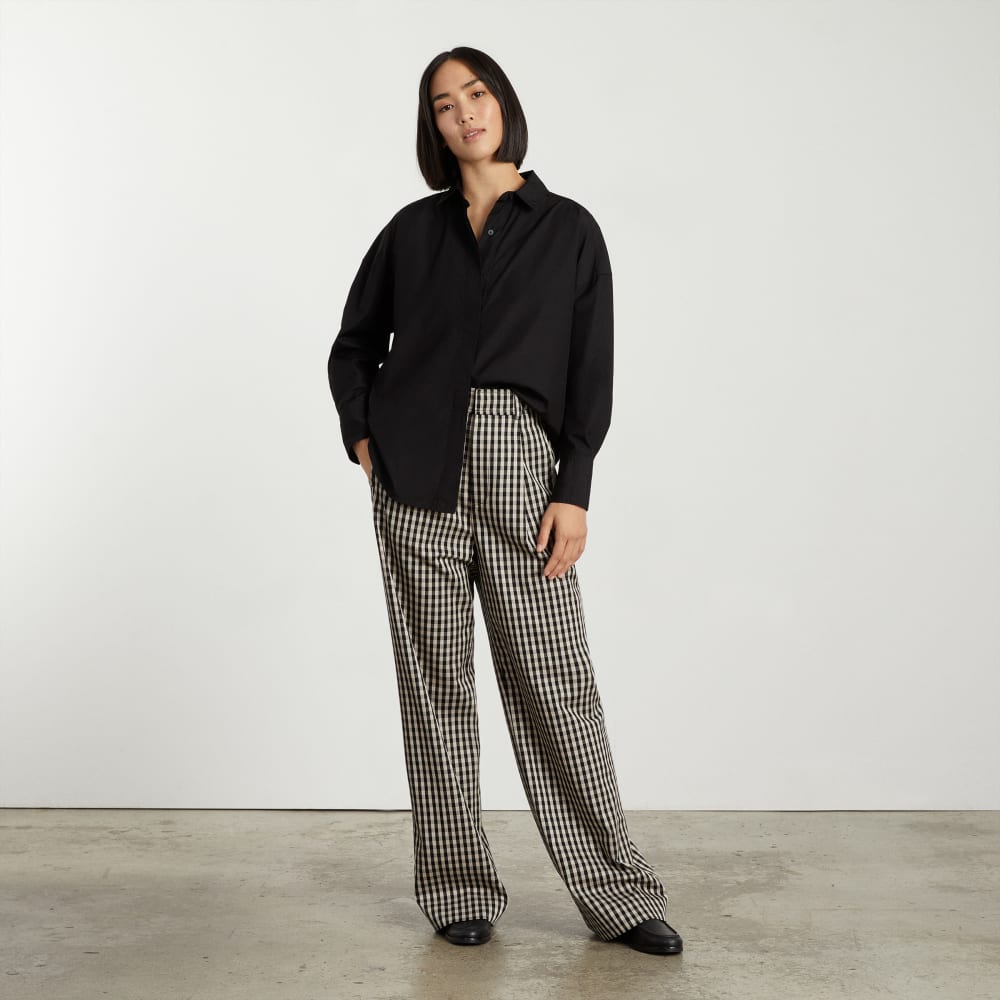 The Oversized Poplin Shirt | Black