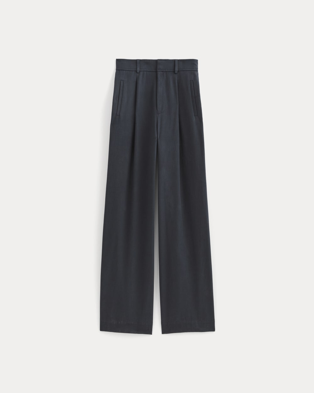 The Draper Pleated Pant in Buttersmooth | Navy | 30 Inseam