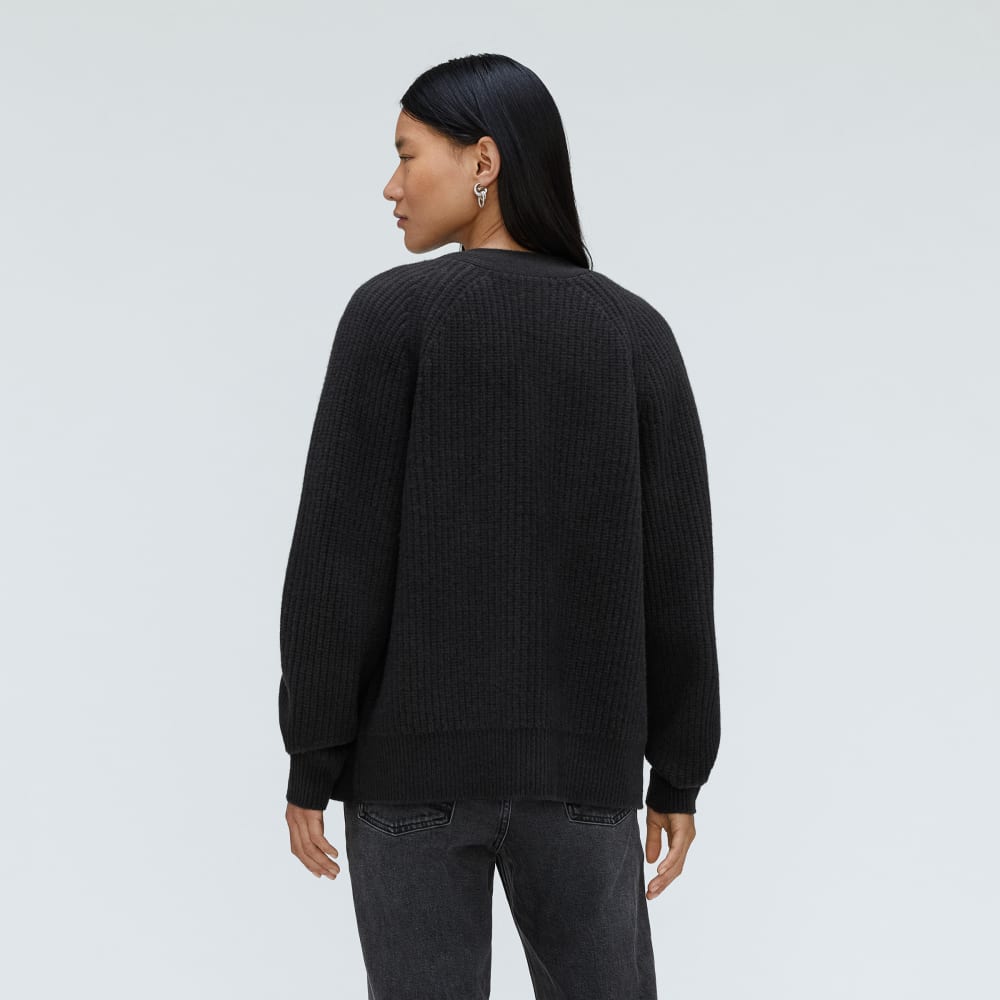 The Felted Merino Cardigan |  Black